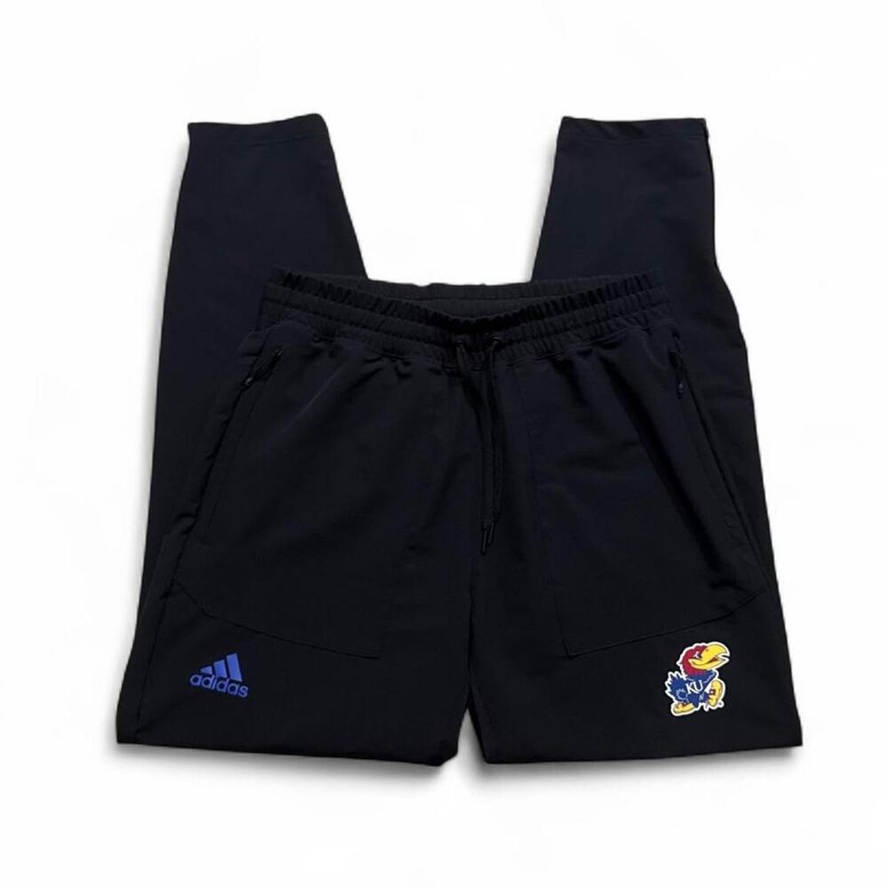 ADIDAS Kansas Jayhawks Black Track Pants